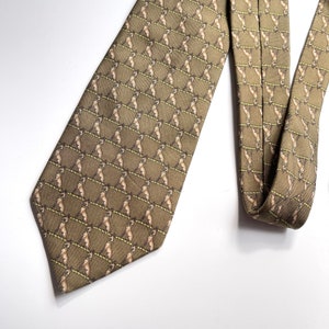 LANCEL Silk Necktie: Handmade Vintage French Designer Tie