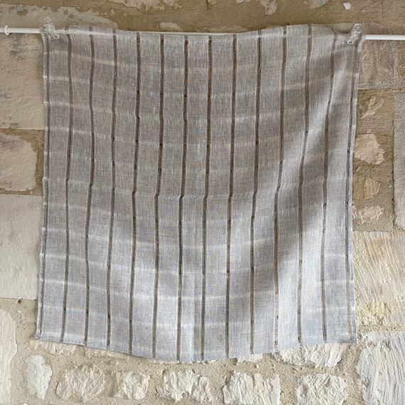 Vintage Swedish Linen Tablecloth, Checkered Scandinavian