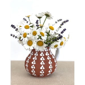 Zeuthen Denmark Ceramic Pitcher: Mid-Century Modern Scandinavian Vase