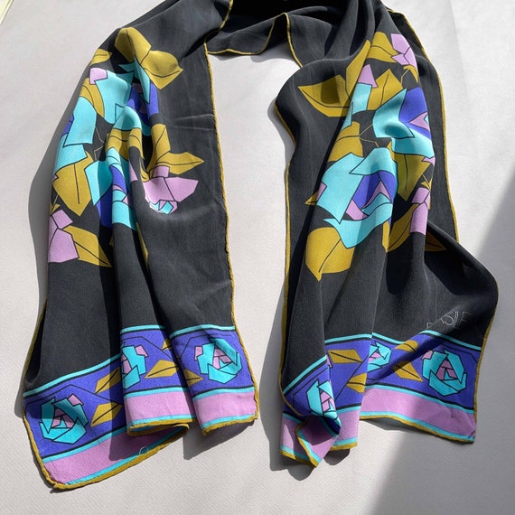 BASILE SILK SCARF / Authentic / Original / French… - image 2