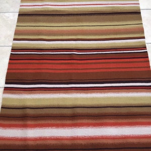 Vintage Swedish Rana Rug: Handwoven Striped Wall Hanging (36.6&quot; x 63&quot;)