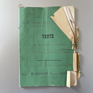 ANTIKES FRANZÖSISCHES NOTIZBUCH / Handgeschrieben / Vintage / 1800er Jahre / Altes Papier / Kalligrafie / Geschichte / Junk Journal / Scrapbooking / Lettering