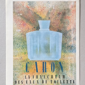 ORIGINAL FRANZÖSISCHE ANZEIGE / Vintage Magazin Seite / Sammlerstück / Mid Century / Wand-Dekor / Wandkunst / Altes Papier / Adv Poster / Eau de Toilette