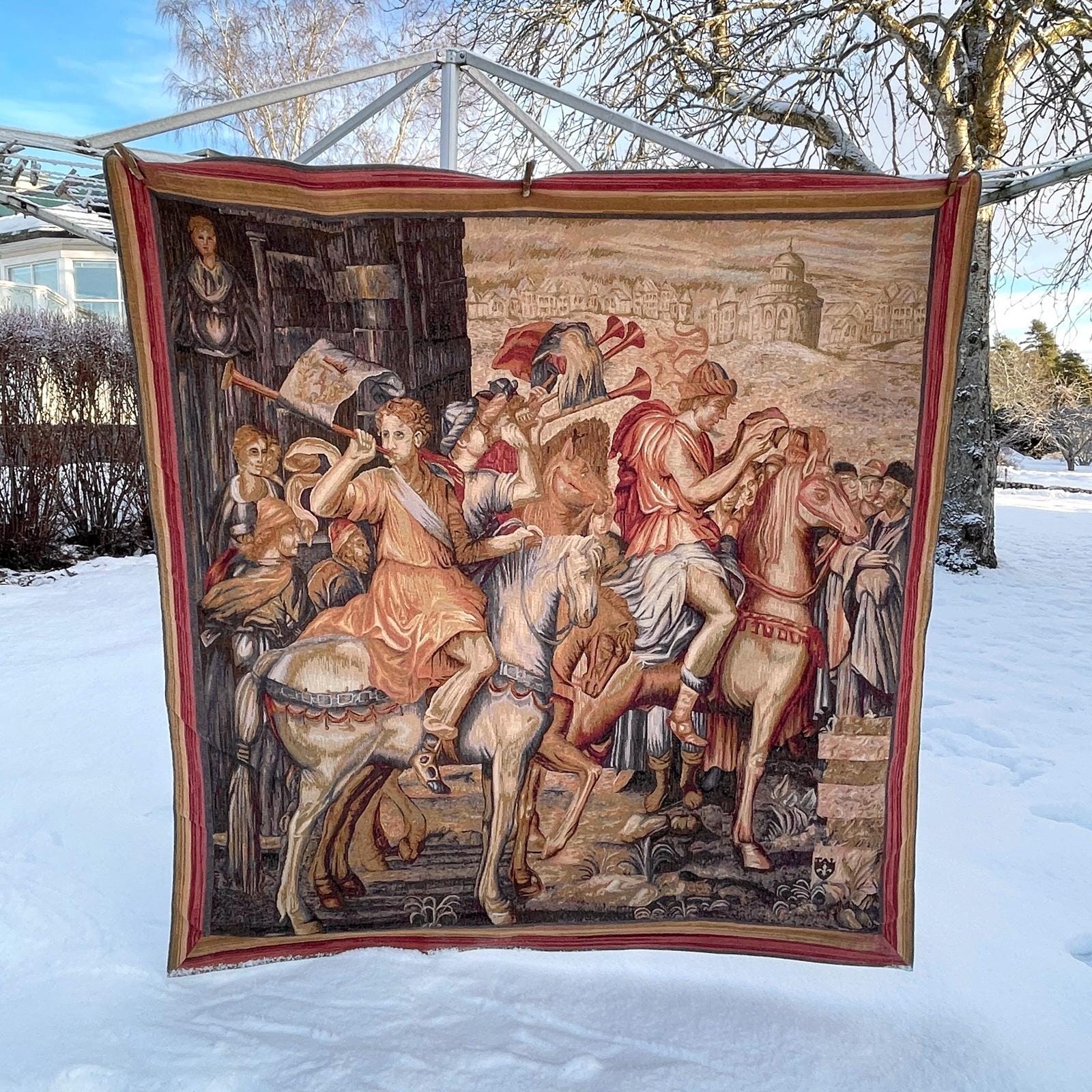 未使用　Goblys Franceフランス製ゴブラン織タペストリー ゴブリス 未使用 Goblys Franceフランス製ゴブラン織タペストリー ゴブリス