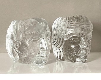Portavelas KOSTA BODA / Cabezal de luz / Vela pequeña / Cristal artístico / Diseño de Bertil Vallien / Hecho en Suecia / Escandinavo / Griego y romano