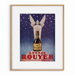 ORIGINAL FRANZÖSISCHE ANZEIGE / Vintage Magazinseite / Sammlerstück / 1920s / Wand Deko / altes Papier / Adv Poster / Cognac Rouyer