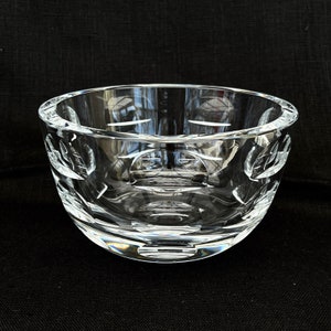 Orrefors Crystal Bowl: Vintage Swedish Glass, Simon Gate Design