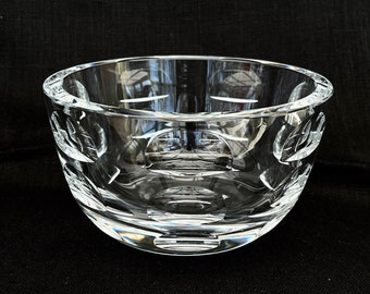 ORREFORS CRYSTAL BOWL / Tusen fönster / Thousand windows / Swedish vintage glass / Design Simon Gate / Collectible / Made in Sweden / Thick