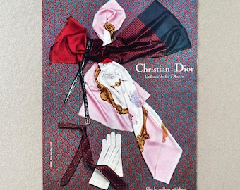 ChristianDior　　カシミヤ100 VINTAGE Vintage Christian Dior Silk Scarf Christian Dior Oblique