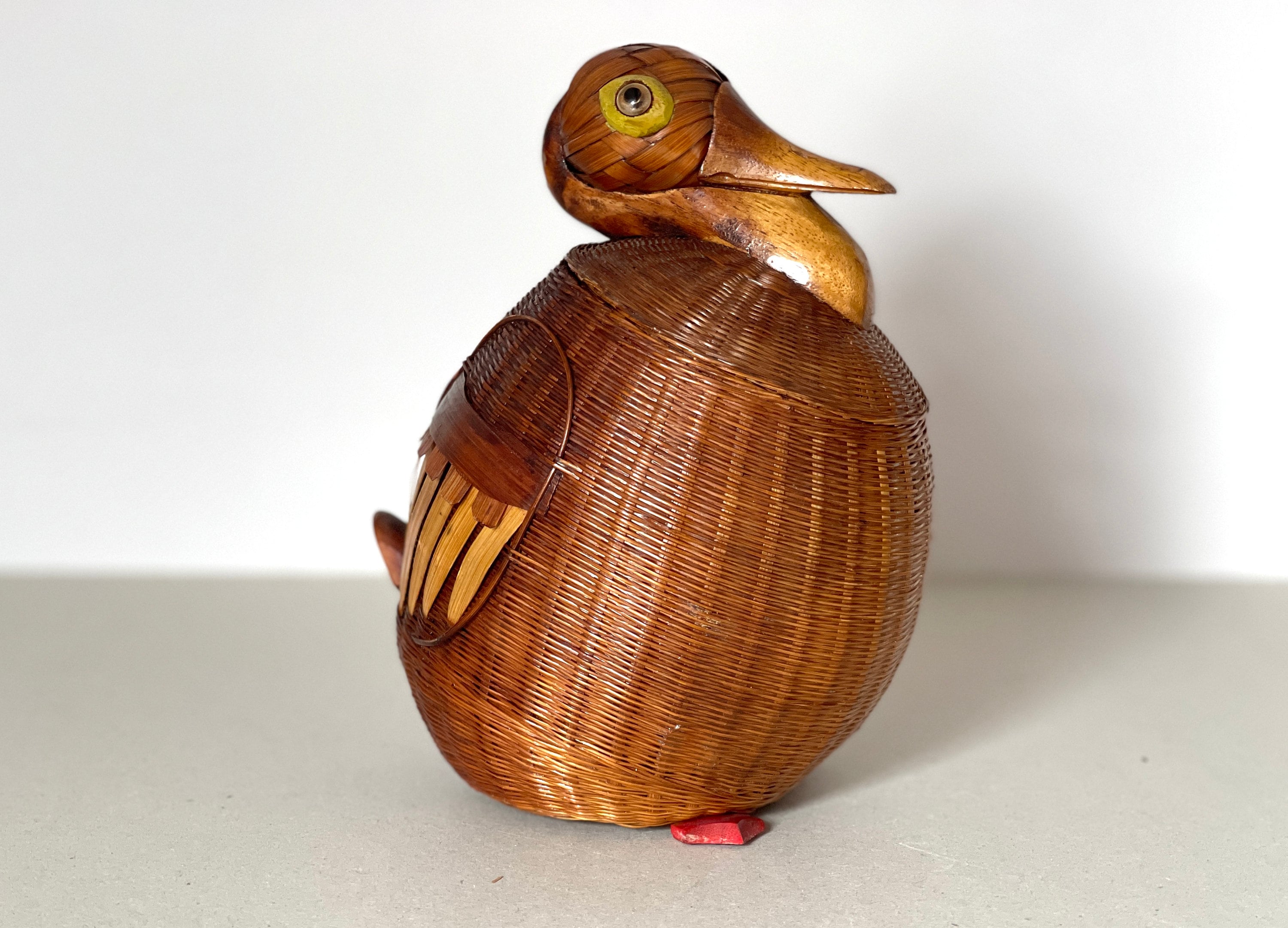 Panier Canard En Osier/Boîte