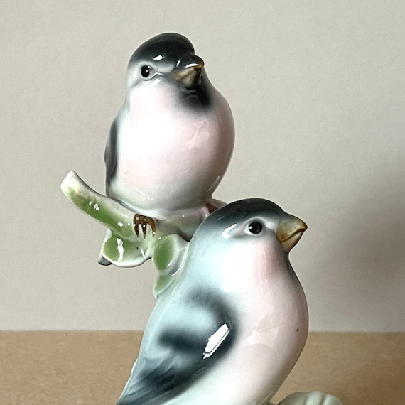 PORCELAIN BIRD FIGURINE / German Vintage Porcelain / Gerold Porzellan  Bavaria Made in Western-germany / Statue / Collectible / 50s 60s 