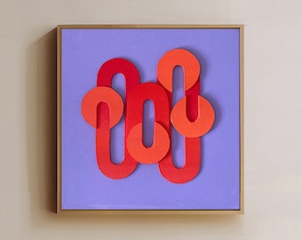 Obra original - Bonbon Shapes II - Papercut - 30x30