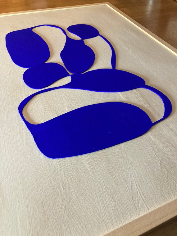 Original work - Royal Blue Shapes - Papercut - 60x80