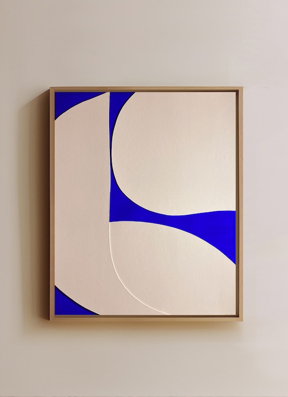 Original work - Ultramarine Blue Series - Figure I - Papercut - 40x50
