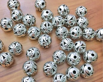 12pcs tibetan silver tone Cylindrical spacer beads h3905