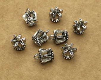 20pcs 16x13mm Antique Silver Crown Charms, Crown Pendant