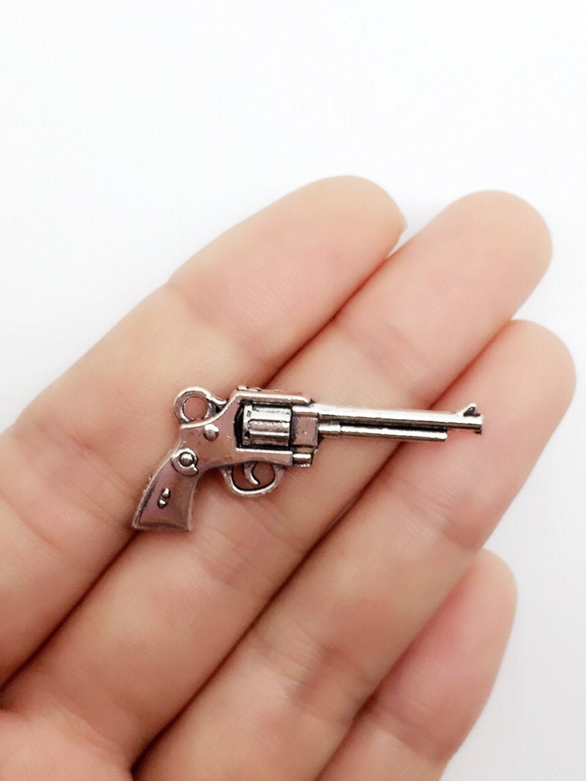 30pcs Antique Silver Pistol charms Gun Charms Pistol Etsy