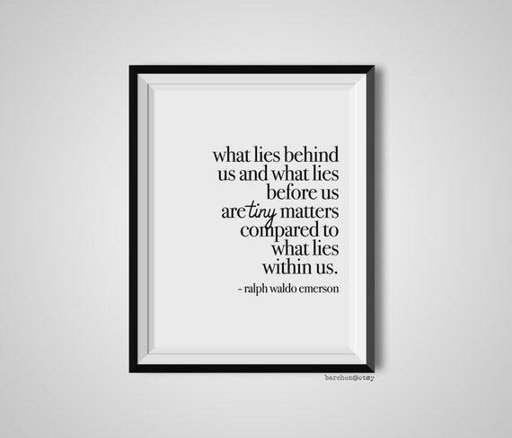 Ralph waldo emerson zitate was hinter uns liegt