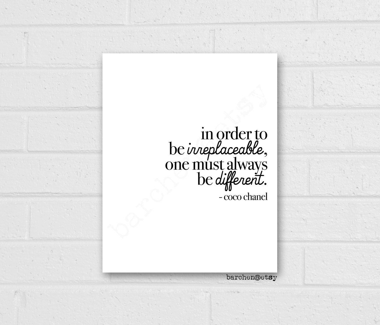 I Regret Nothing In Life (Coco Chanel Quote Poster)