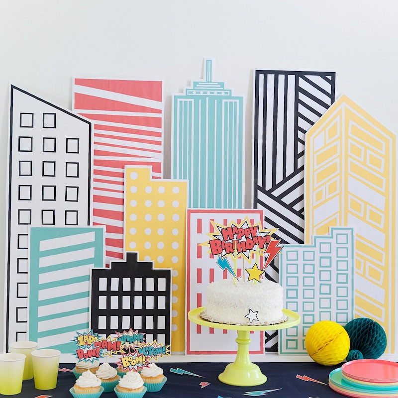 Superhero Building Etsy