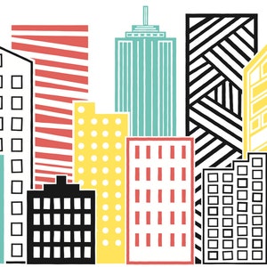 Printable Superhero Buildings Printable Party Decor SUPERHERO Printable Superhero Buildings Printable Party Decor SUPERHERO