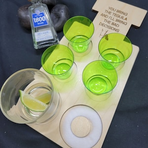 Digitale Datei - 1800 Tequila Shot Tray - LASER-DATEI/SVG