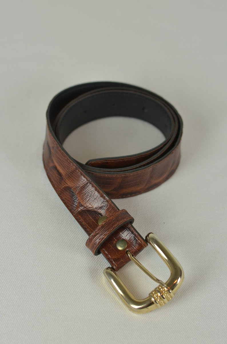faux crocodile belt