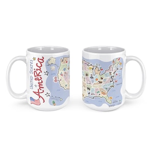 America Mug, America Coffee Mug, America State Mug, America Gift