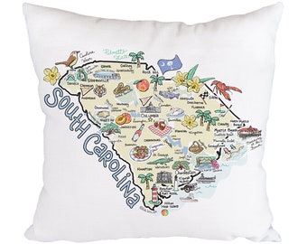 Multicolor Ware Shoals SC South Carolina Throw Pillow 18x18 America Eagle Ware Shoals Design mb 
