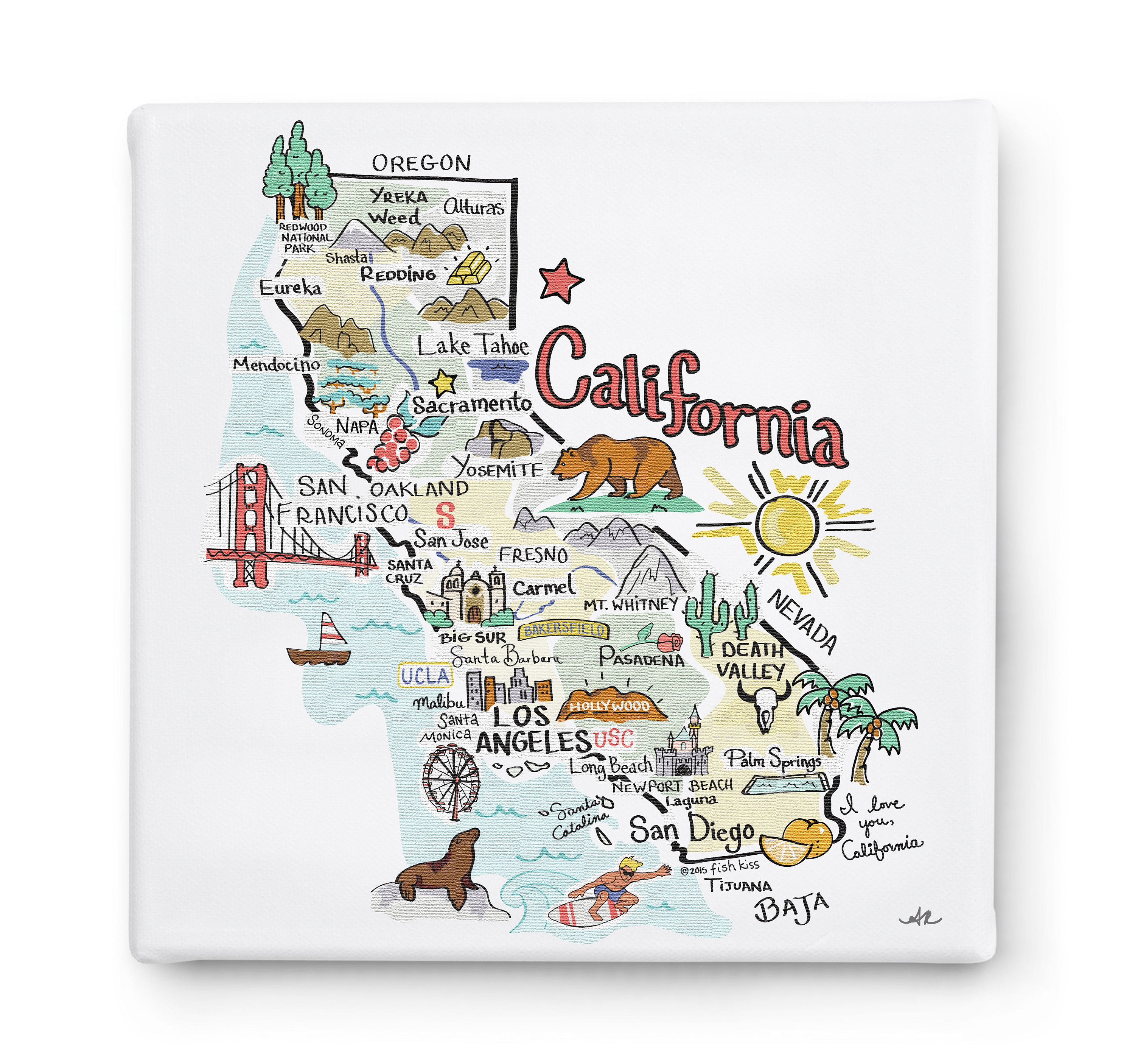 Historic Map : A pictorial map of Southern California and