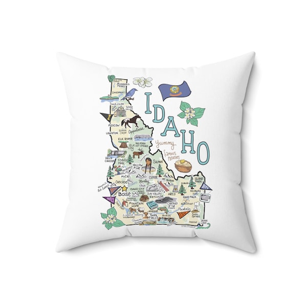 Idaho Map Pillow: