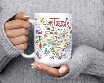 Texas USA Coffee Mug - TX State of Texas Souvenir Cup - Texas Mug - Texas  Cup - Texas Coffee Cup - Etsy