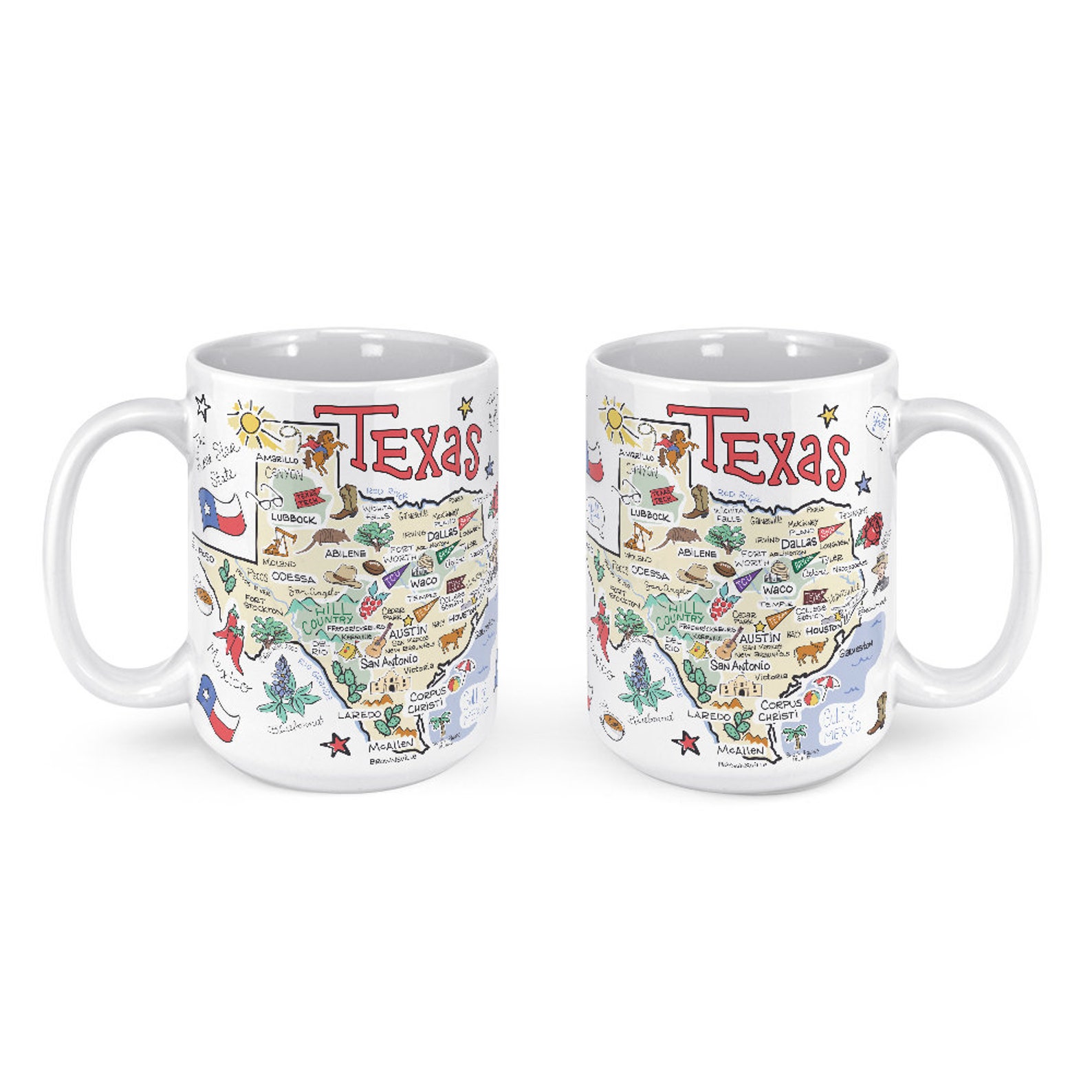 Texas Mug Texas Coffee Mug Texas State Mug Texas Gift Etsy