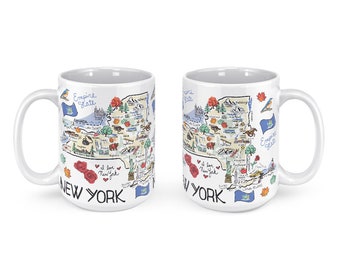 New York Mug, New York Coffee Mug, New York State Mug, New York Gift