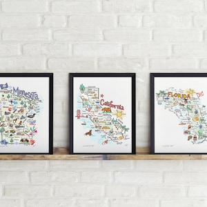 Washington D.C. Map Art, Washington DC Map, Washington DC Print, Unframed, Printed on watercolor paper image 2