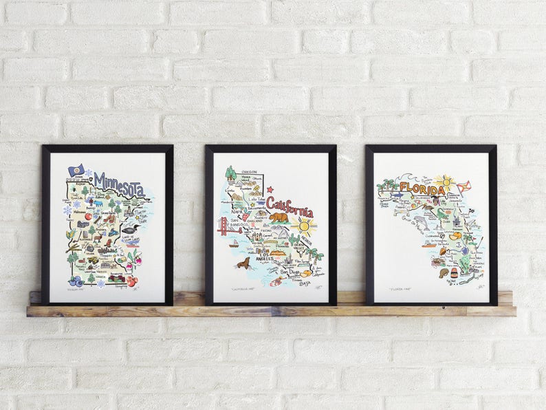 Washington D.C. Map Art, Washington DC Map, Washington DC Print, Unframed, Printed on watercolor paper image 2