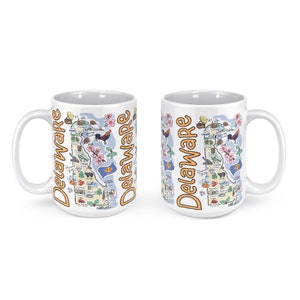 Delaware Mug, Delaware Coffee Mug, Delaware State Mug, Delaware Gift