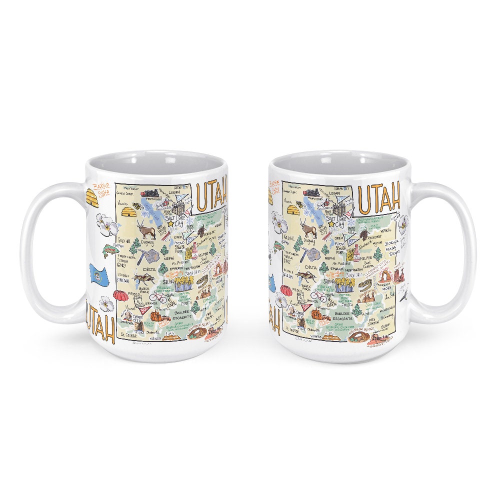 Utah Mug, Utah Coffee Mug, Utah State Mug, Utah Gift