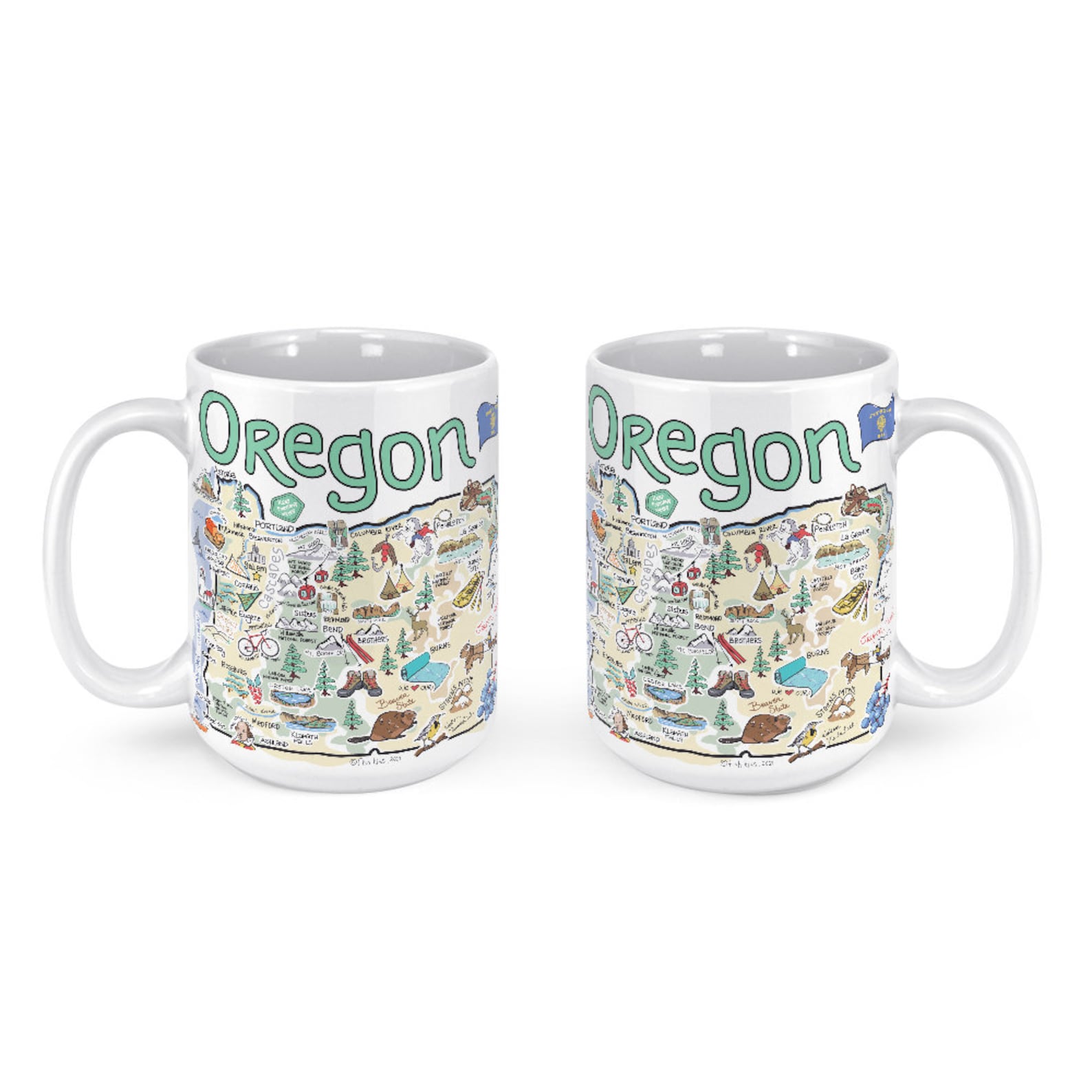 Oregon Mug Oregon Coffee Mug Oregon State Mug Oregon Gift Etsy
