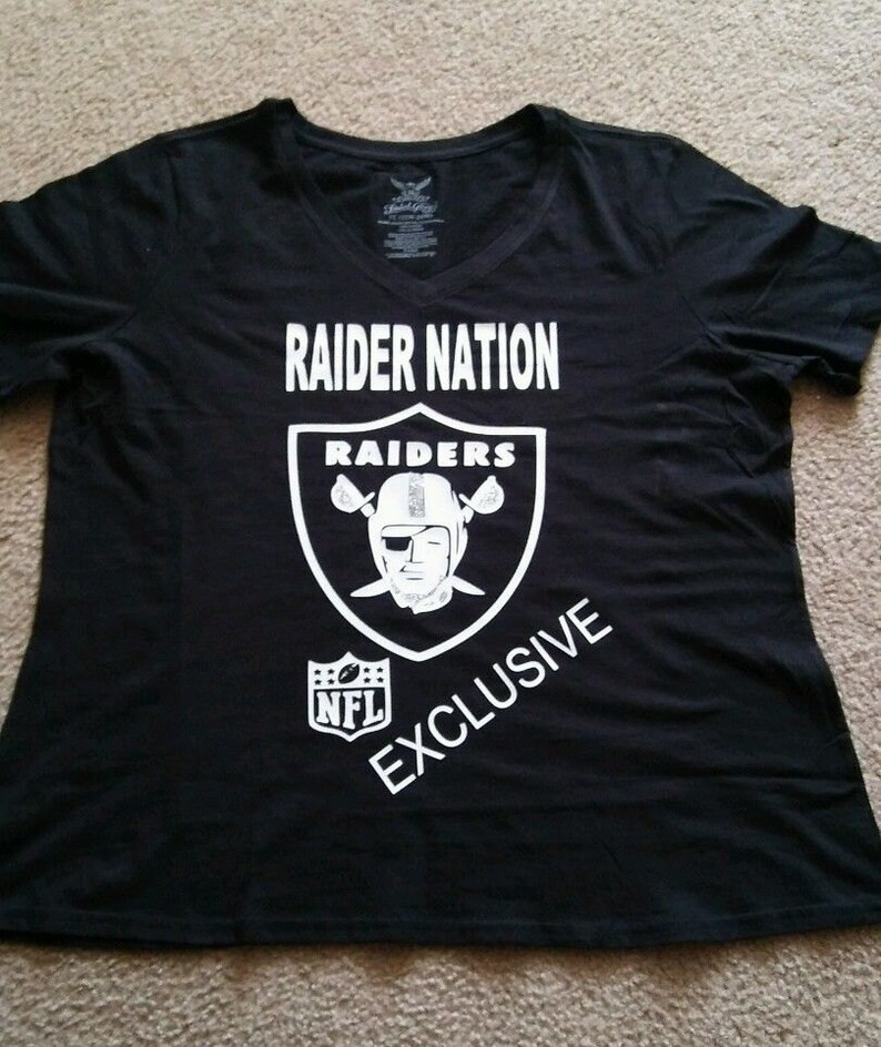 Oakland Raiders Women Exclusive Tee Shirt New Sizes Small3X Etsy