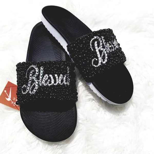 Bling Nike Slides - Etsy