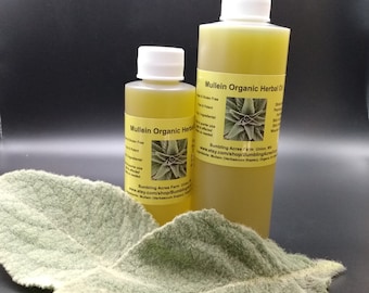 Mullein Oil Double Infused Organic Pure & Potent Wildcrafted Handmade in Small Batches Vegan Gluten-Free Bumbling Acres Farm