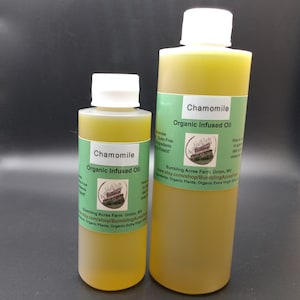 Kamillenöl Doppelt infundiert Bio Handgemacht Kleine Chargen Vegan Glutenfrei Ohne Zusatzstoffe