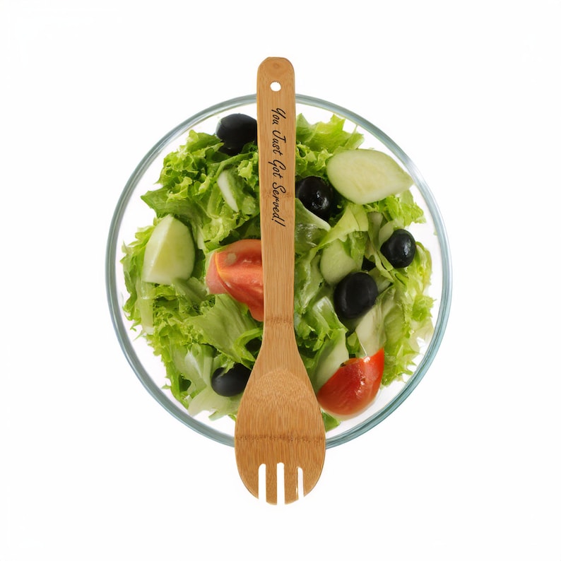 PicturesOnWoodLV Bamboo Salad Spork - Thumbnail 2