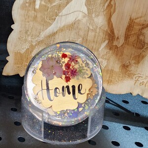 Resin Coaster With Holder, Personalized Coaster, Preserved Flower Coaster, Wedding Gift, Drinkware Accessories, Home Decor, Handmade Coaster