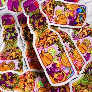 Pumpkin Soda ! | Holographic Sticker