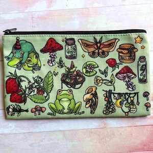 Frog Party , Pencil Bag