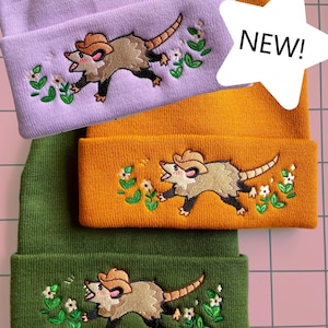 Cowboybuidelrat | Beaniemuts, groen, oranje of paars!