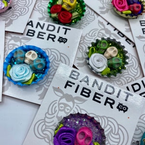 Day of the Dead Skull Pins, Dia De Los Muertos Pin, Skull Pin, Singles