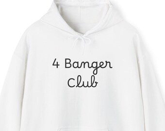 Sudadera con capucha 4 Banger Club / Sudadera de mezcla gruesa para hombre / Regalo para entusiastas de los autos / Estilo urbano / Ropa con gráficos geniales